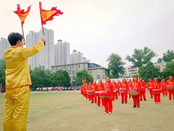 威风锣鼓表演 威风锣鼓表演